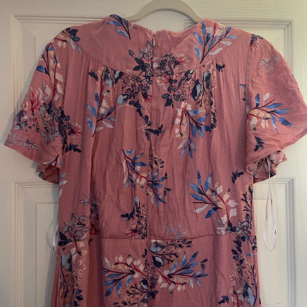 Lulus Fiorire Rose Floral Print Wrap Maxi Dress XL nwt no belt - Picture 7 of 15